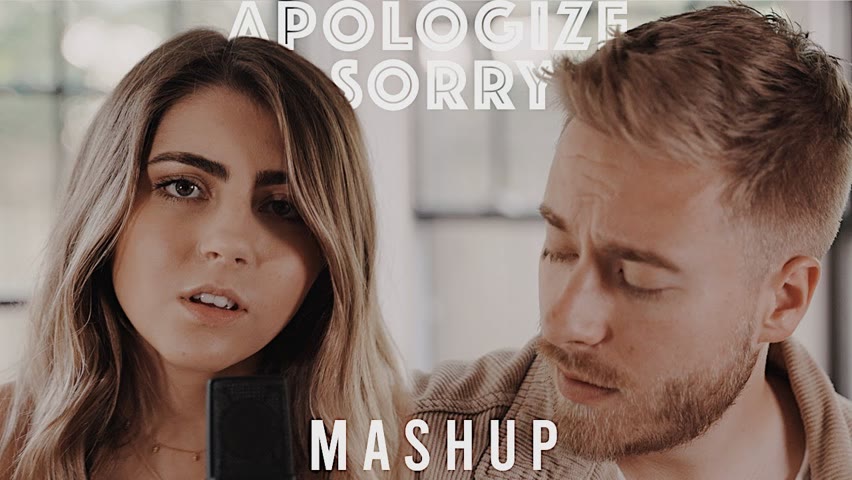Apologize/Sorry (Acoustic Mashup) | Jonah Baker and Jada Facer