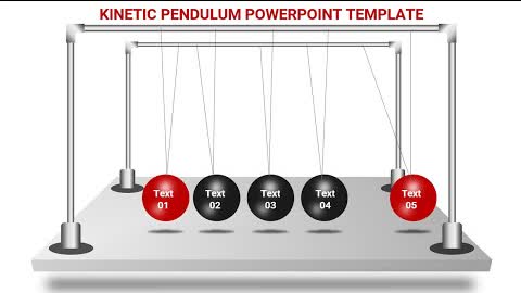 Kinetic Pendulum PowerPoint Template. Tutorial No. 868