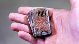 Old rusty squeeze lighter restoration. Got FOOLED on ebay