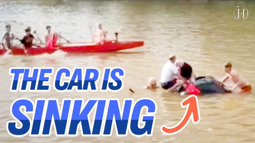 Woman Rescued From Sinking Car | Humanity Life