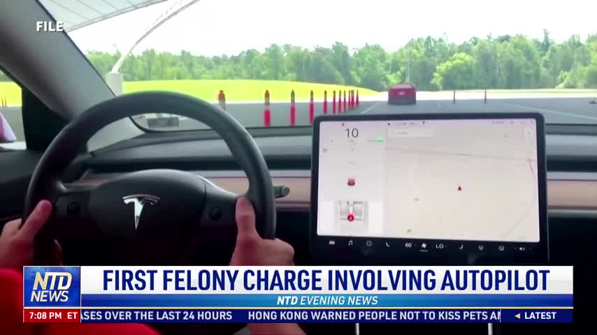 First Felony Charge Involving Autopilot