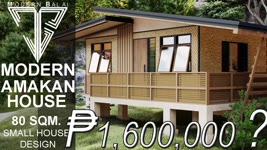 MODERN AMAKAN HOUSE | 80 SQM. SMALL HOUSE WITH INTERIOR DESIGN | MODERN BALAI
