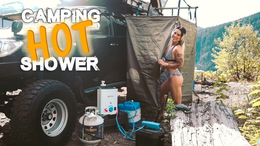 Hot Shower While Camping! Joolca Hottap V2