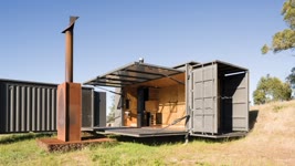 This Shipping Container Home Fits in with Surrounding Agricultural Buildings - Simple Dwelling Ep01
