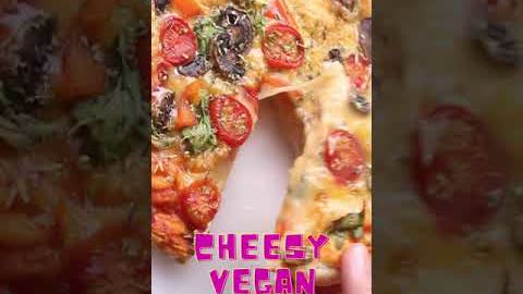 Cheesy Vegan Pizza Youtube Short - Youtube #Shorts