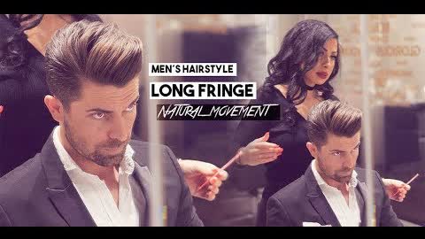 Long Fringe. Natural movement and flow on top. Men´s hairstyle inspiration