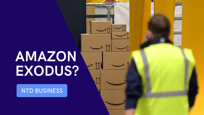 Amazon Workers Embracing Great Resignation; Biz Activity Growth Slows to 18-Month Low | NTD Business