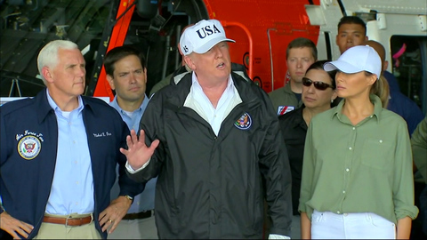 Trump Visits Irma-Ravaged Fla., Touts Progress