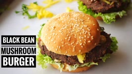 Vegan Black Bean and Mushroom Burger Recipe