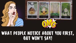 What people notice about you first but won't say! | 😍 😲 🤐 👱‍♀️ 👀 | Pick a card