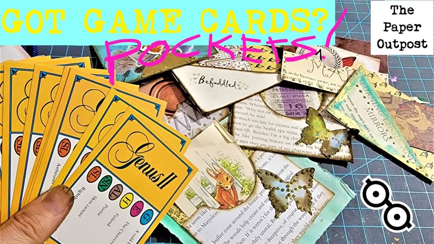 GOT GAME CARDS? 5 Easy Pocket Ideas for Junk journals! Tips & Tricks Shown! :) The Paper Outpost :)
