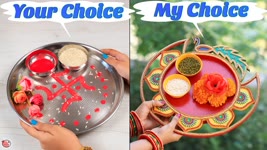 Your Choice Vs MY Choice | Best Occasion/Diwali/Function Dish/Thali Decoration #hetalsart