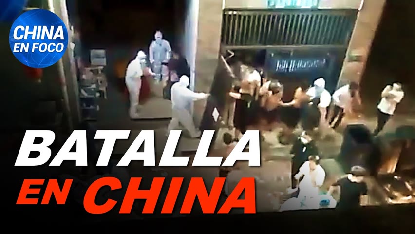 Residentes atacan a policías y trabajadores sanitarios en Shanghái. China roba billones a EE.UU.
