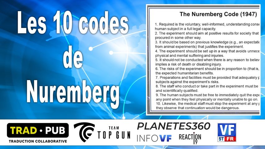 Les 10 codes de Nuremberg
