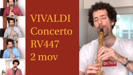 Vivaldi concerto RV 447 in C Major, 2nd movement | Nicolas Baldeyrou
