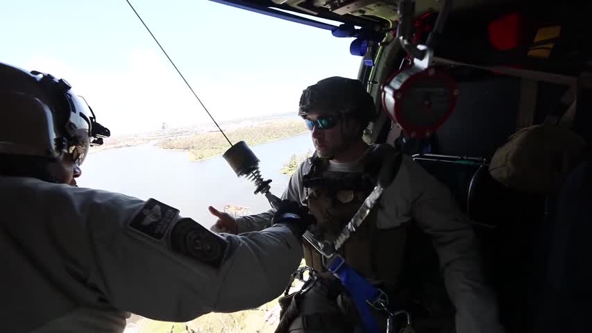 Border Patrol Helicopters Rescue Victims of Hurricane Michael