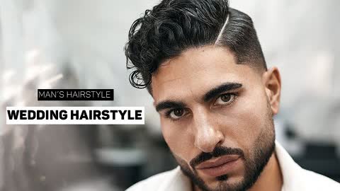 Handsome Guy Getting married / Wedding hairstyle