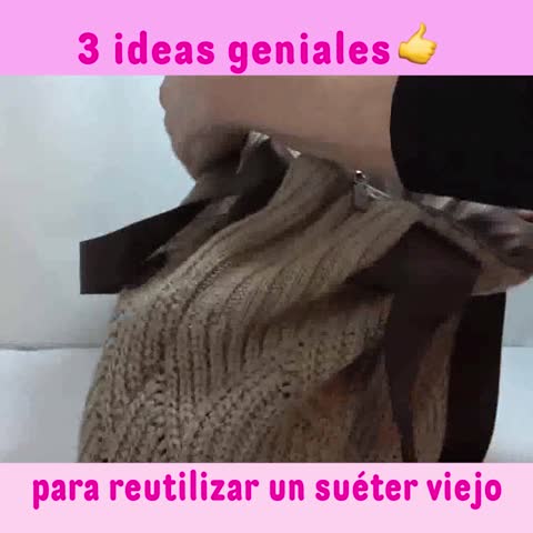 3 ideas para reutilizar un suéter viejo
