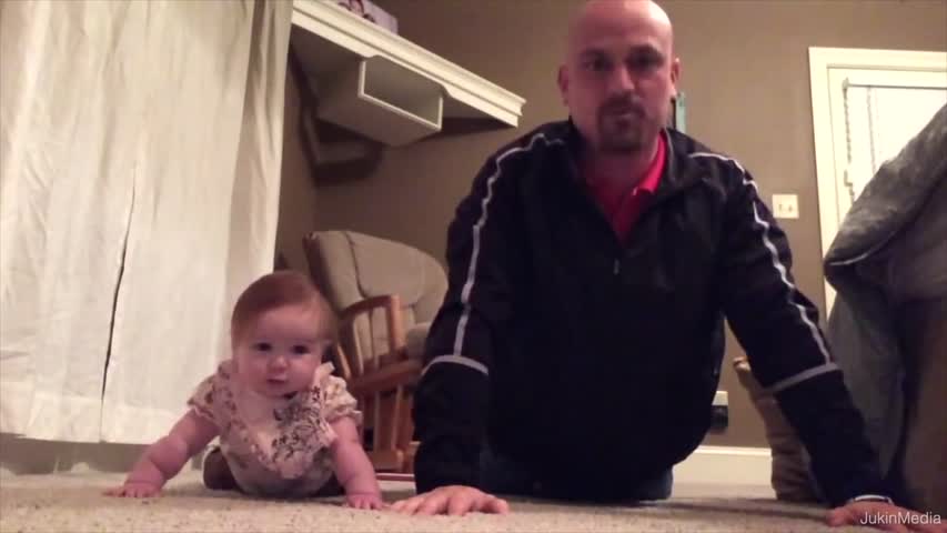 Father Daughter Baby Workout 