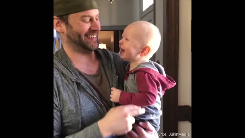 Man Beatboxes with Baby Son