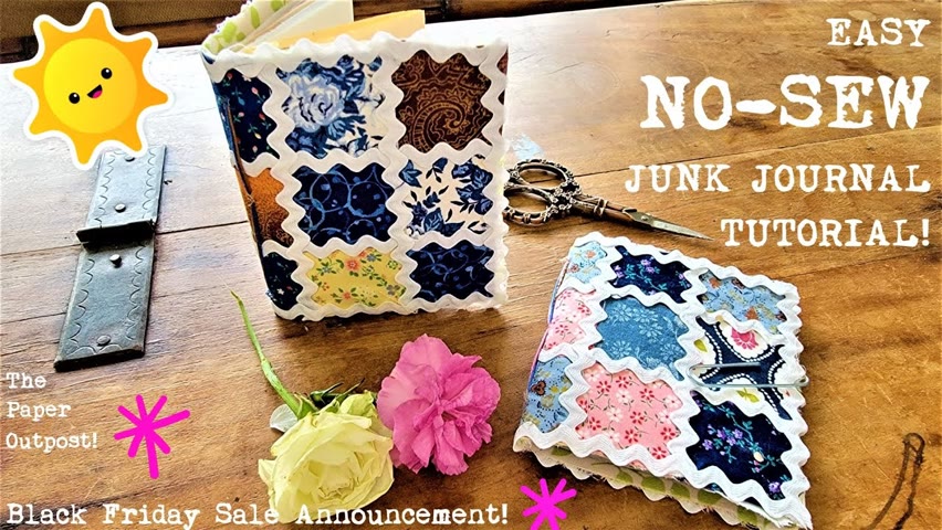 How To Make A NO-SEW JUNK JOURNAL! Easy Step by Step Beginner Tutorial! The Paper Outpost! :)