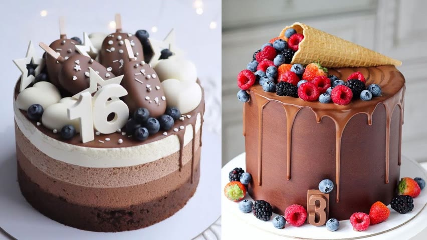 Easy & Quick Beautiful Cake Decorating Tutorials | Top 10 Amazing Chocolate Cake Compilation