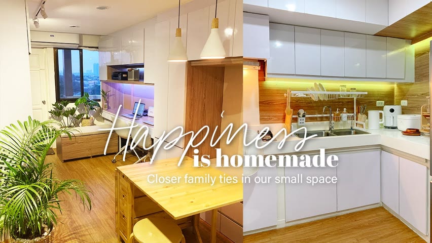 Minimalist Condo Living Philippines | Home Based Work + Quality Family Time | Condo Tour