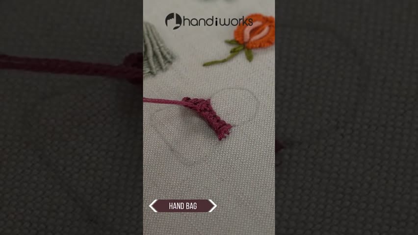 Tiny Embroidery Hand Bad #shortsembroidery