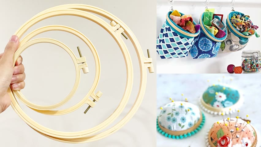 Amazing! 5 clever ideas with embroidery hoops that you may not know | P&N homemade