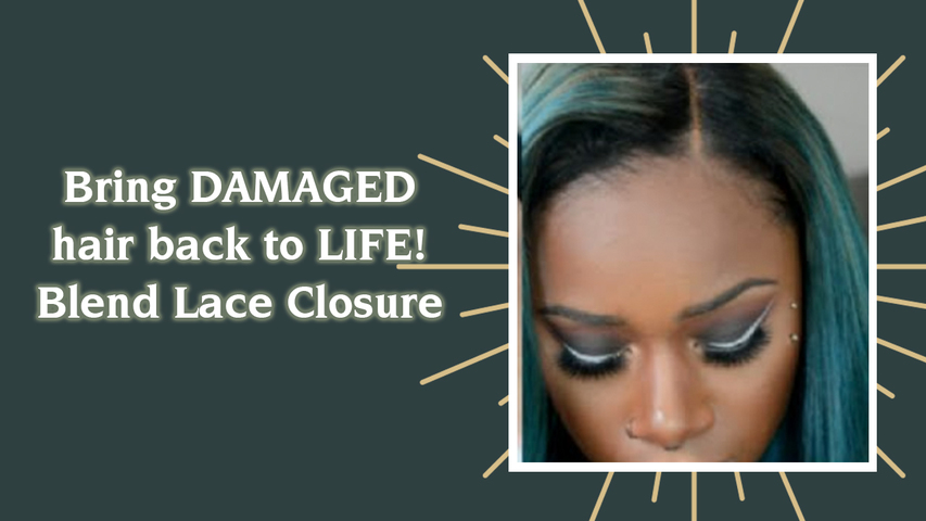 Blend Lace Closure | Maxine Brazilian Water wave hair