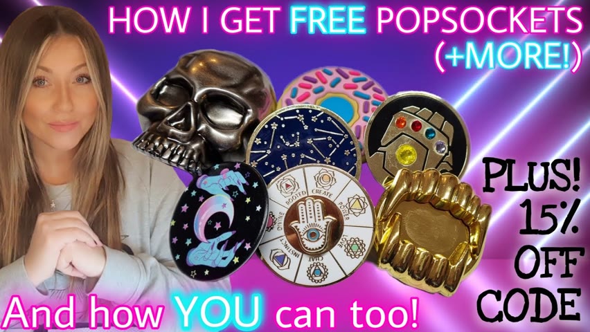 🤑 How You Can Get Freebies! Popsockets Partnership | How To Use & Swap Them | Show & Tell