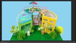 DIY Miniature Eco-Friendly House With A Rooftop Swimming Pool | DIY Miniature House | Cocokid Corner