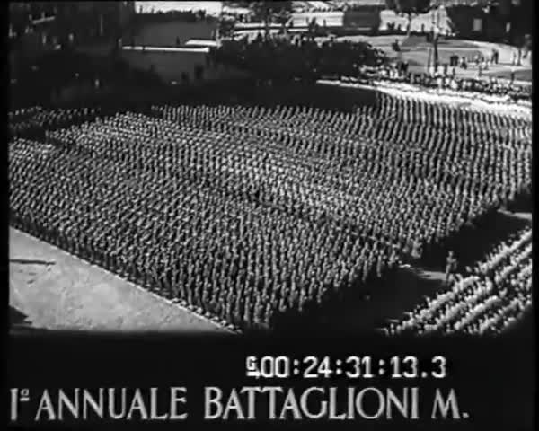 1° Annuale Battaglioni 'M'. I Battaglioni 'M' celebrano il primo annuale della loro fondazione