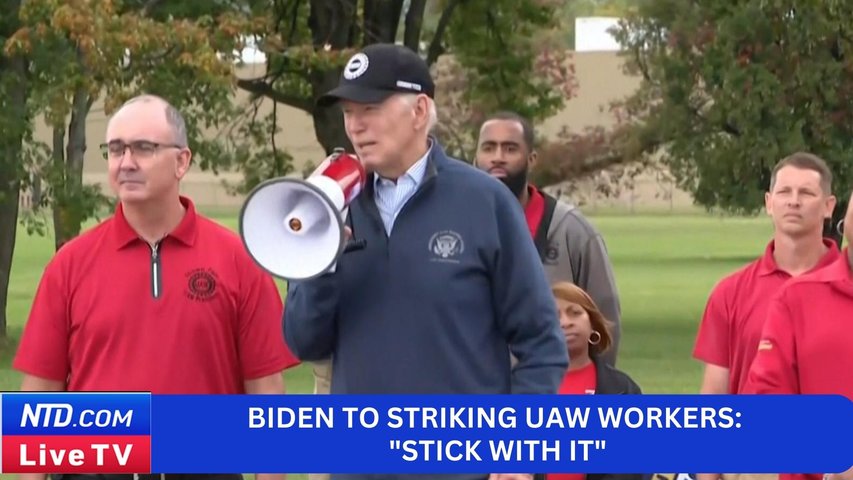 Biden to Striking UAW Workers: "Stick With It"