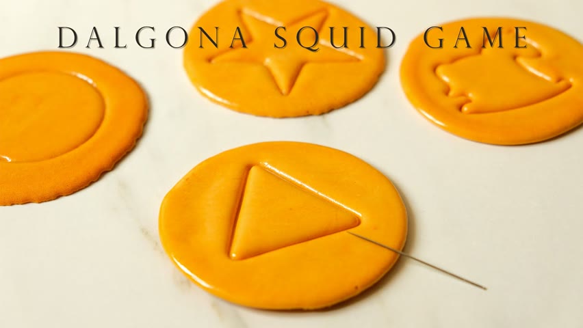 魷魚遊戲 韓國椪糖 焦糖餅 ┃Dalgona from Squid Game