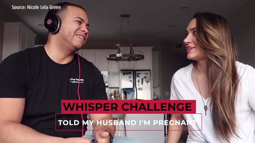 Whisper Challenge - Told My Husband I'm Pregnant