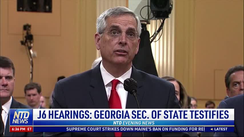 Jan. 6 Hearings: Georgia Secretary of State Testifies