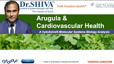 Dr.SHIVA LIVE: What Arugula Salad Can Do for Your Heart. A CytoSolve Analysis.