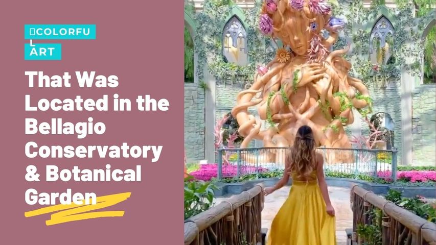 A Summer-Themed Installation That Was Located in the Bellagio Conservatory & Botanical Garden