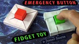 Origami Button ⏹ Emergency Button 🟥 Fidget Toy