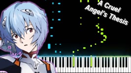 Neon Genesis Evangelion OP - "A Cruel Angel's Thesis" - Yoko Takahashi (Synthesia Piano Tutorial)