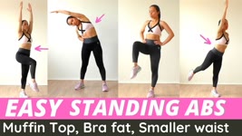 Lose 3 in 1: bra fat, muffin top, smaller waist, ideal for beginners and low body weight