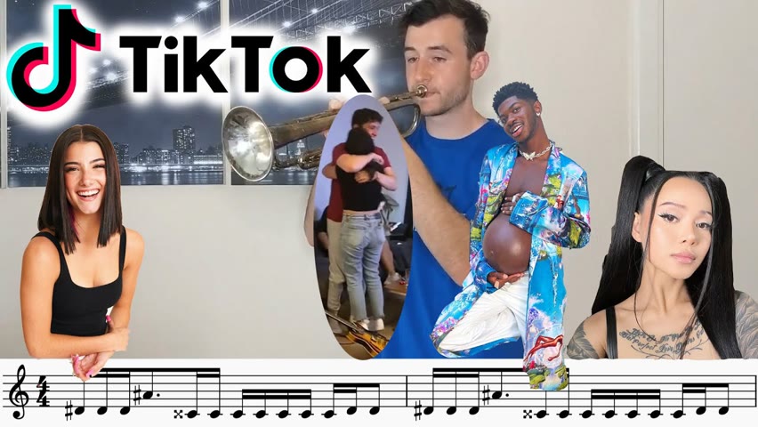 TikTok Songs played on Trumpet (Heat Waves, 6 ft. tall, Couch Guy...) with sheet music!