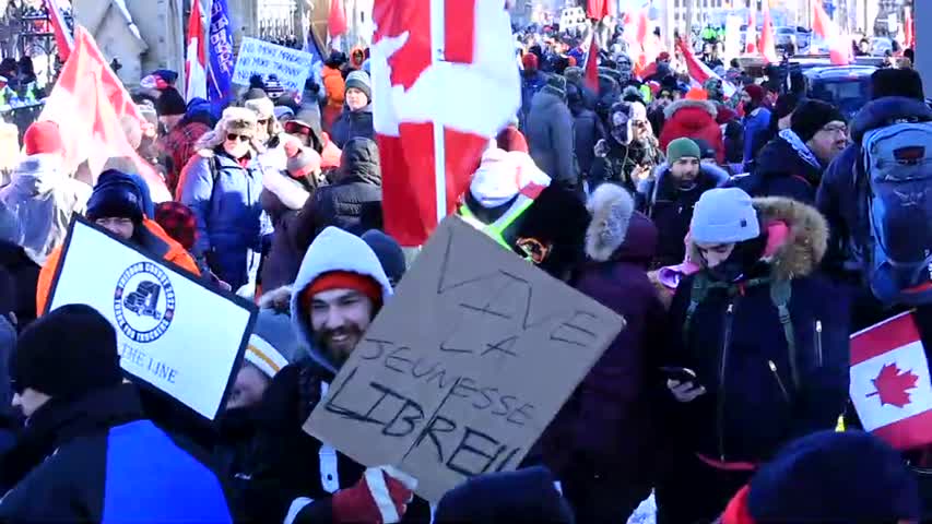 Trucker Convoy Protest Ottawa Jan. 29, 2022