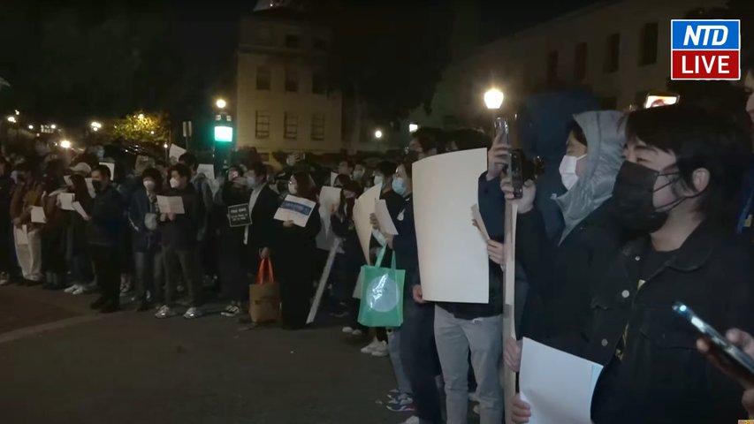 LIVE: UC Berkeley Students Protest China's COVID Lockdowns, Mourn Deaths of Urumqi Fire Victims