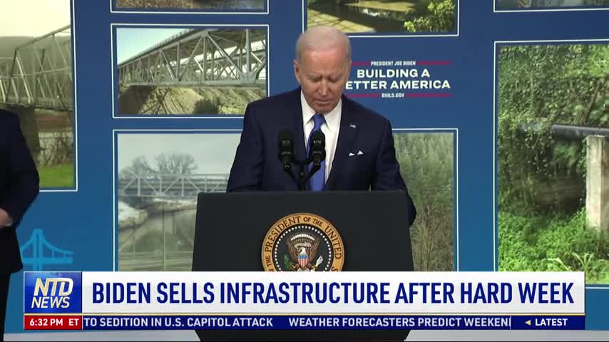 Biden Sells Infrastructure After Hard Week