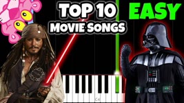 Top 10 Movie Songs To Play On Piano [Easy Piano Tutorial]