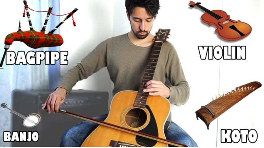 Instruments Imitations on Guitar