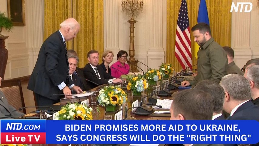 Biden Promises More Aid to Zelenskyy; Says Congress Will Do the "Right Thing"