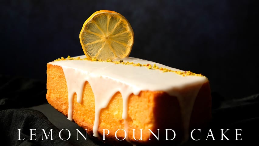 檸檬糖霜磅蛋糕 ┃Classic Glazed Lemon Pound Cake